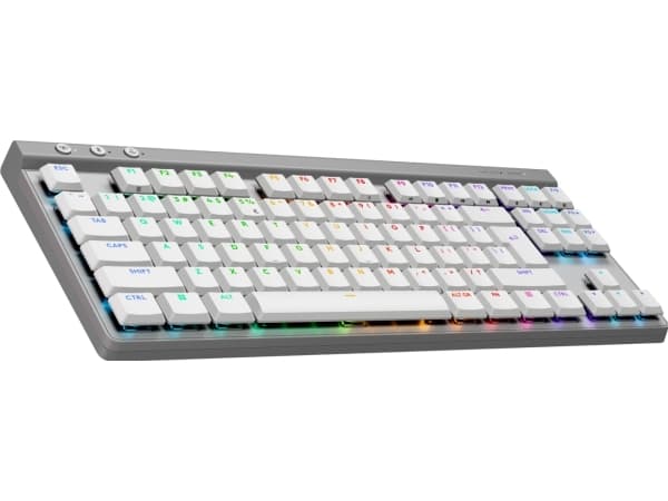Logitech G G515 - Tangentbord - LIGHTSPEED - TKL - bakgrundsbelyst - trådlös - 2.4 GHz, Bluetooth, USB - QWERTY - USA, internationellt - tangentbryta