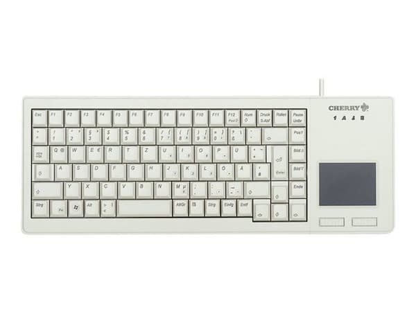 Clavier CHERRY G84-5500LUMEU-0 GRÅ USB - Cherry XS Touchpad Tangentbord - Gränssnitt USB - Färg Grå
