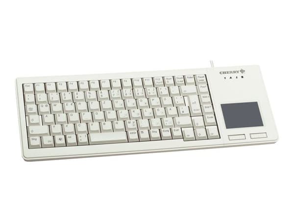 Clavier CHERRY G84-5500LUMEU-0 GRÅ USB - Cherry XS Touchpad Tangentbord - Gränssnitt USB - Färg Grå