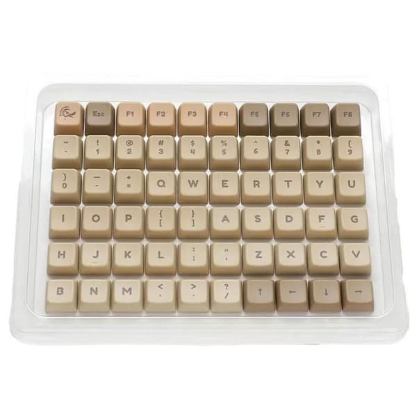 Ersättningstangenter - Ducky - Boba - 132 tangenter - PBT Dye Sub - MDA-profil - QWERTY