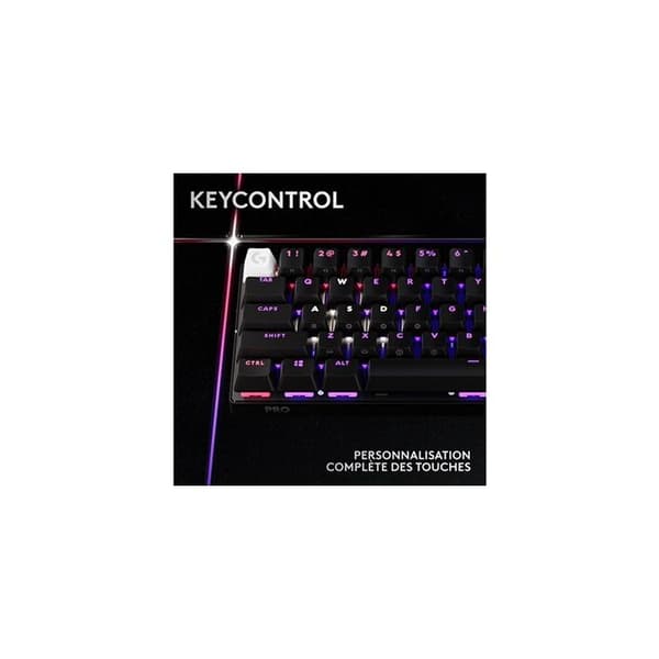 Trådlöst gaming-tangentbord - Logitech - G PRO X 60 LIGHTSPEED - Mekaniskt - Bakgrundsbelyst - Svart