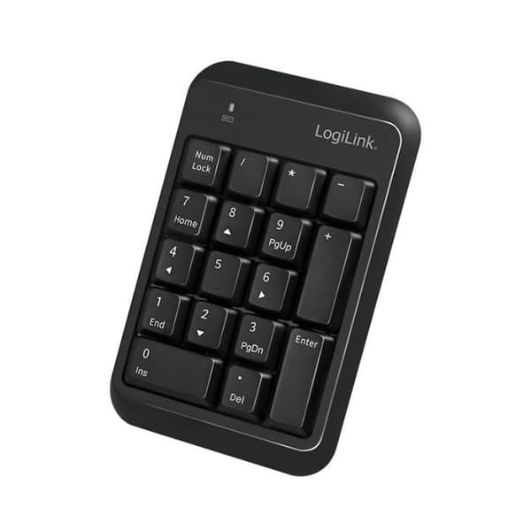 Numeriskt tangentbord - LogiLink - ID0201 - Bluetooth - Svart - 17 tangenter