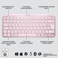 Miniatyrbild 6 av 6: Tangentbord - Trådlöst - Logitech - MX Keys Mini - bakgrundsbelyst - AZERTY - Rosa