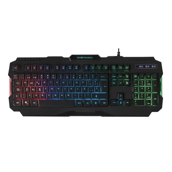 Mekaniskt tangentbord - Mars Gaming - MRK0PORTU - USB - QWERTY - RGB LED Svart