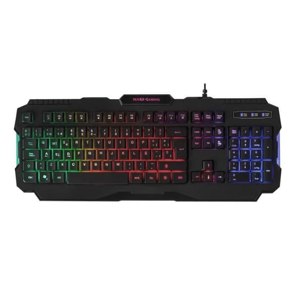 Mekaniskt tangentbord - Mars Gaming - MRK0PORTU - USB - QWERTY - RGB LED Svart