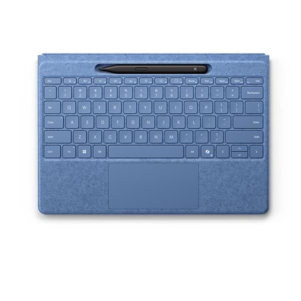Tangentbord och Stylus - Microsoft - Surface Pro - Saphir - Bakgrundsbelyst - Trådlös