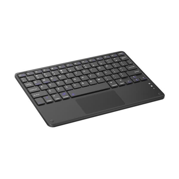 Tunt och lätt trådlöst Bluetooth-tangentbord för iOS Android Windows PC Touch Tablet - Svart [engelska QWERTY]