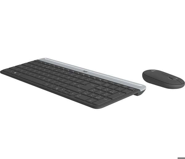 Trådlöst tangentbord och mus - Logitech - MK470 - QWERTZ - Grafit - Ultratunn och tyst