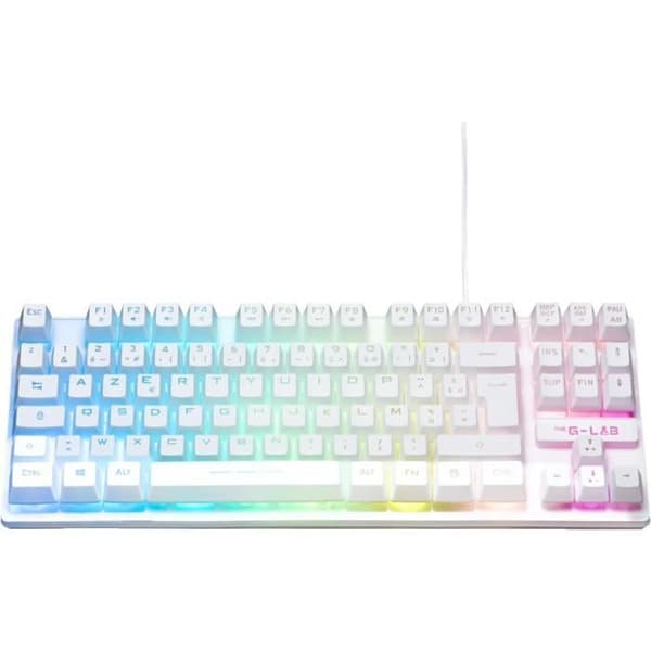 Speltangentbord - The G-Lab - KEYZ CESIUM TKL - RGB - Kabelanslutet - 100 % anpassningsbart - Azerty - Svart