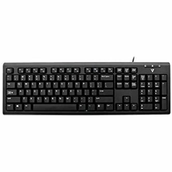 Näppäimistö V7 KU200GS-DE Musta Saksa QWERTZ