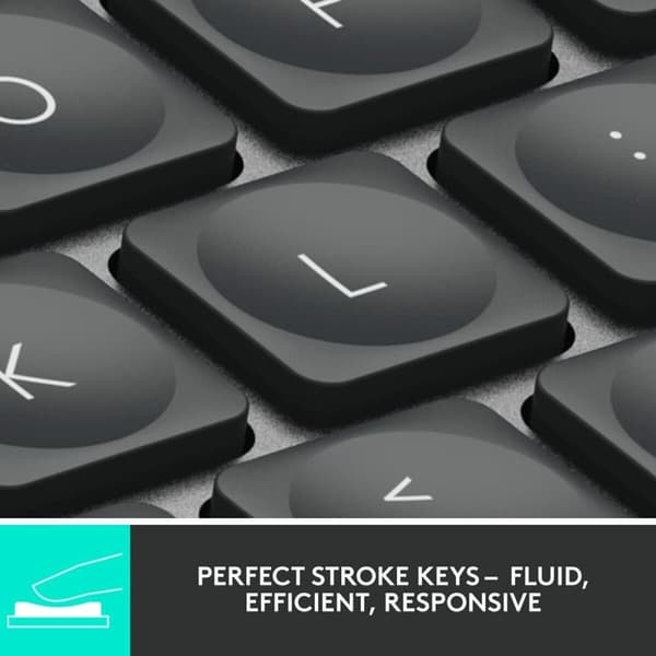 Näppäimistö Logitech 920-010498 Bluetooth Musta Englantilainen EEUU Harmaa Grafiitinharmaa QWERTY