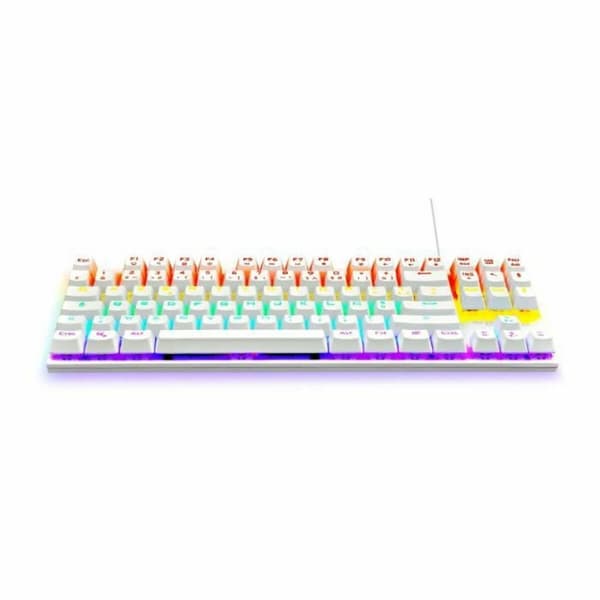 Pelinäppäimistö The G-Lab Mercury AZERTY Valkoinen