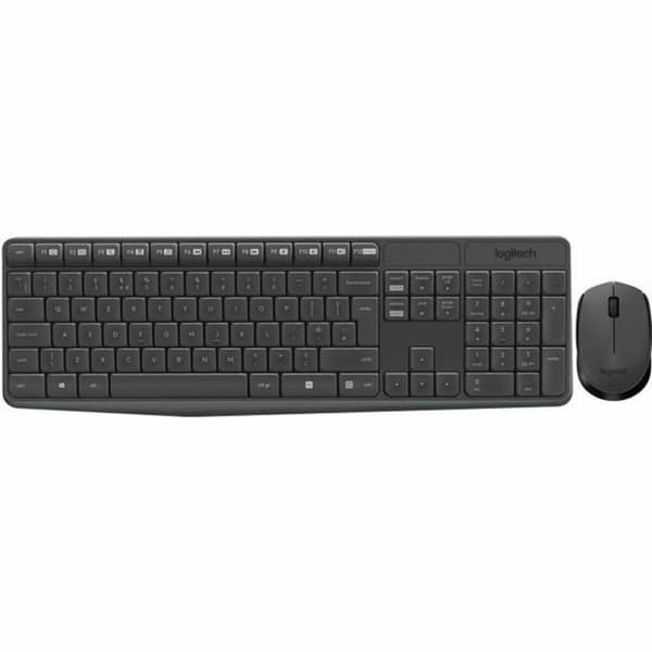 Näppäimistö ja hiiri Logitech Ranska AZERTY Harmaa