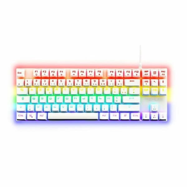Gaming-tastatur The G-Lab Mercury AZERTY Hvid