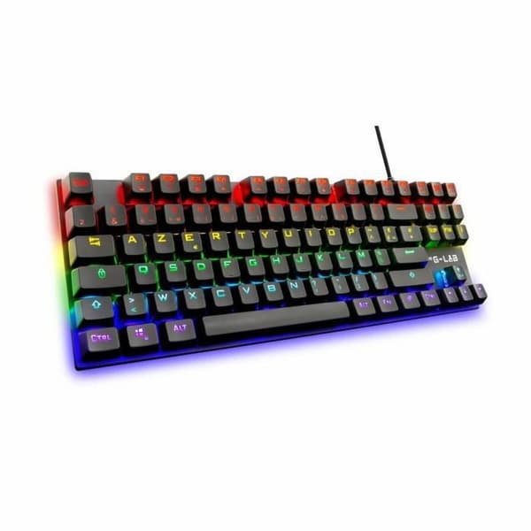 Gaming-tastatur The G-Lab Mercury AZERTY Fransk Sort