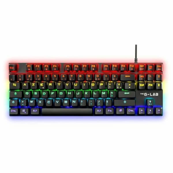 Gaming-tastatur The G-Lab Mercury AZERTY Fransk Sort