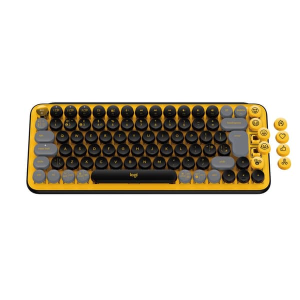 Tangentbord Logitech POP Franska Gul AZERTY