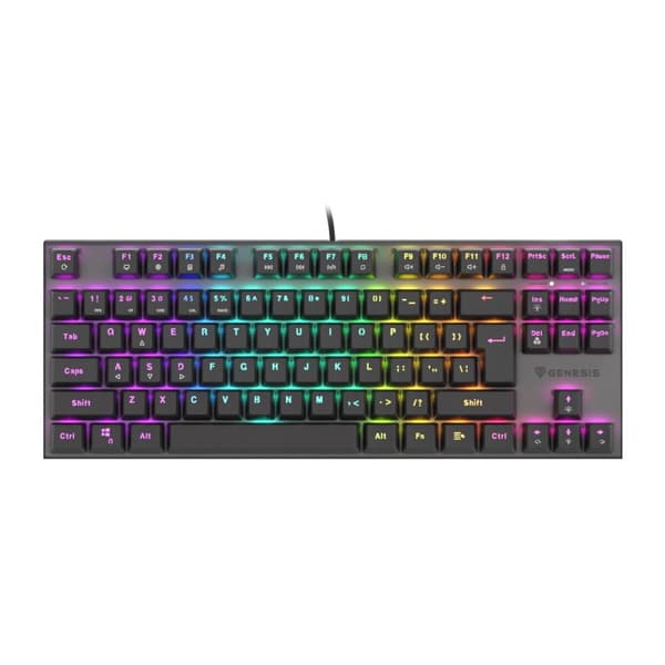 Tastatur Genesis NKG-1885 Sort Spansk qwerty Sort