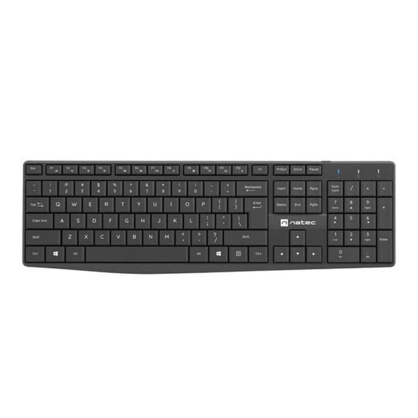 Tastatur og mus Natec NZB-1989 Sort QWERTY Qwerty US