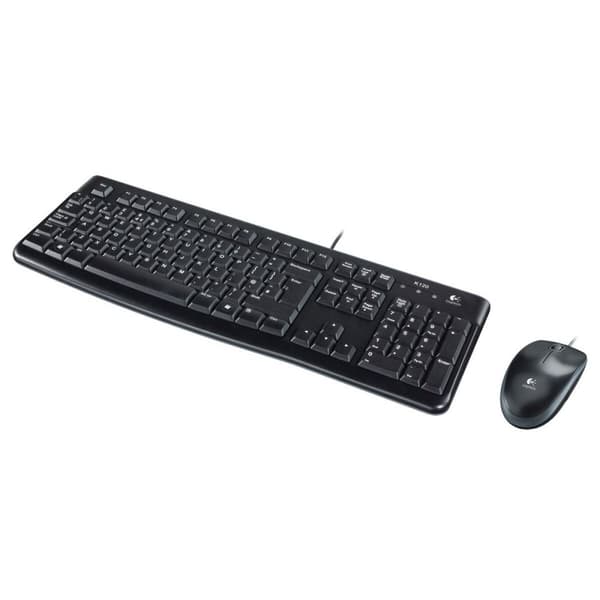 Näppäimistö Logitech LGT-MK120-US Musta Hollantilainen QWERTY