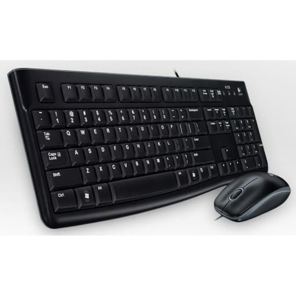 Näppäimistö Logitech LGT-MK120-US Musta Hollantilainen QWERTY