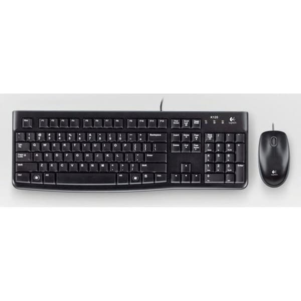 Näppäimistö Logitech LGT-MK120-US Musta Hollantilainen QWERTY