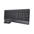 Miniatyrbild 1 av 6: Tangentbord och Mus Trust Trezo Svart Svartvit QWERTY Qwerty US