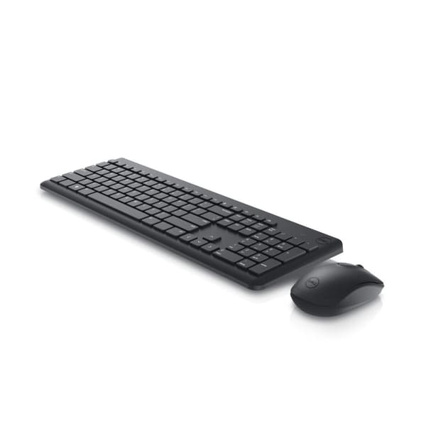 Tastatur og mus Dell KM3322W Qwerty US Sort QWERTY