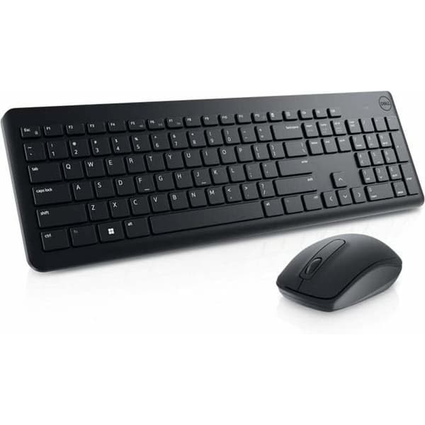 Tastatur og mus Dell KM3322W Qwerty US Sort QWERTY