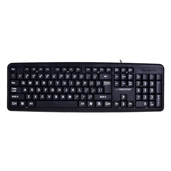 Tangentbord Esperanza EK129 Svart Engelska QWERTY
