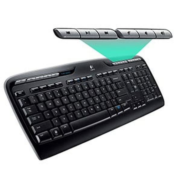 Näppäimistö ja hiiri Logitech Wireless Combo MK330 Musta Qwerty US