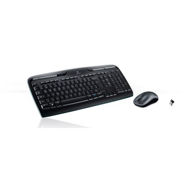 Näppäimistö ja hiiri Logitech Wireless Combo MK330 Musta Qwerty US