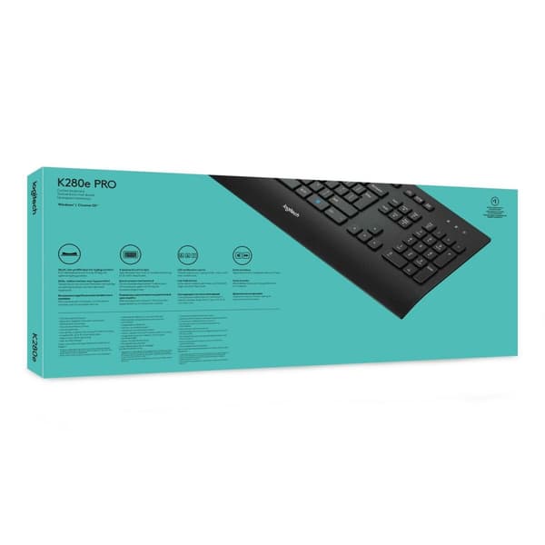 Näppäimistö Logitech 920-005217 Musta QWERTY Qwerty US