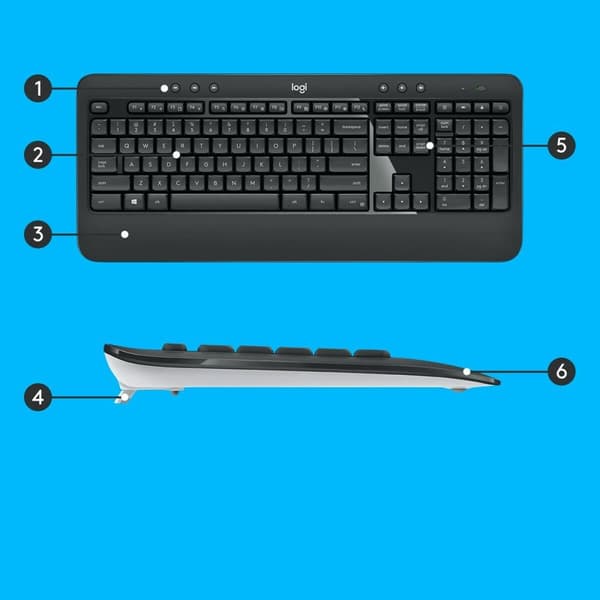 Tangentbord och Mus Logitech 920-008685 Svart Qwerty US