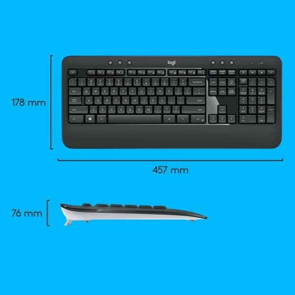 Tangentbord och Mus Logitech 920-008685 Svart Qwerty US