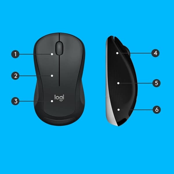 Tangentbord och Mus Logitech 920-008685 Svart Qwerty US