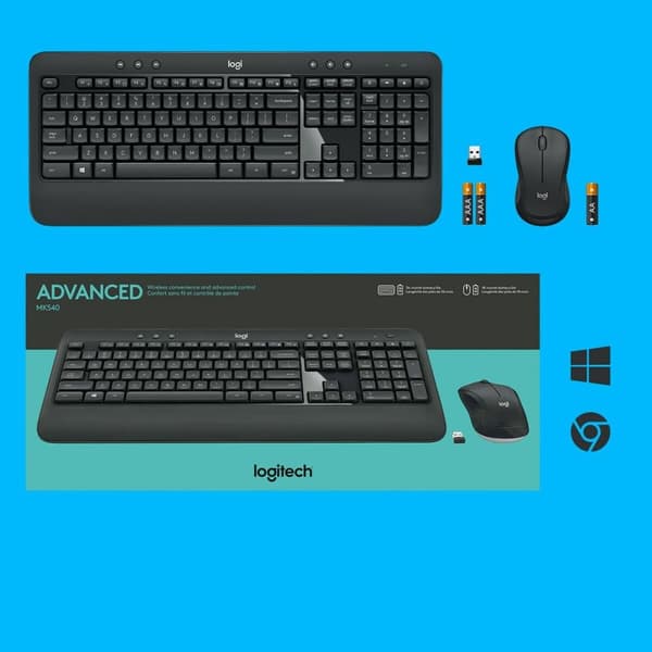 Tangentbord och Mus Logitech 920-008685 Svart Qwerty US