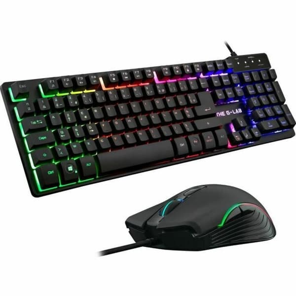 Tangentbord och Mus The G-Lab PACK-WL-PC-BK