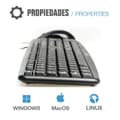 Pikkukuva 2 / 3: Näppäimistö ja hiiri iggual QWERTY USB Musta Espanjalainen Qwerty