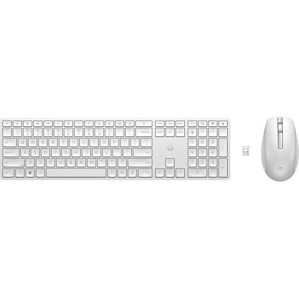 Tastatur og mus HP 650 Hvid Hvid