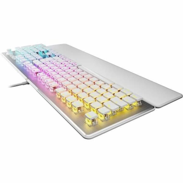 Tastatur Roccat Vulcan II Hvid Fransk QWERTY