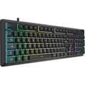 Miniatyrbild 4 av 4: Speltangentbord med trådbundet membran - CORSAIR - K55 CORE RGB - 10-zoners RGB-bakgrundsbelysning - Grå - Tyst och lyhörd