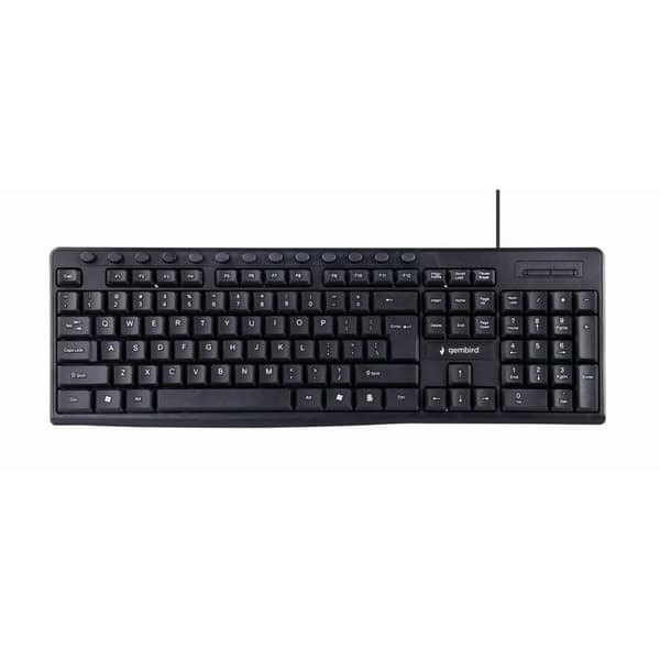 Tastatur GEMBIRD KB-UM-107 Qwerty US Sort