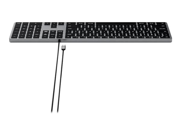 Satechi Slim W3, USB, QWERTY, Alumiini, Musta