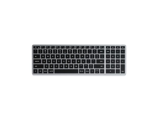 Satechi ST-BTSX2M, Täysikokoinen (100 %), Bluetooth, QWERTY, Harmaa Harmaa