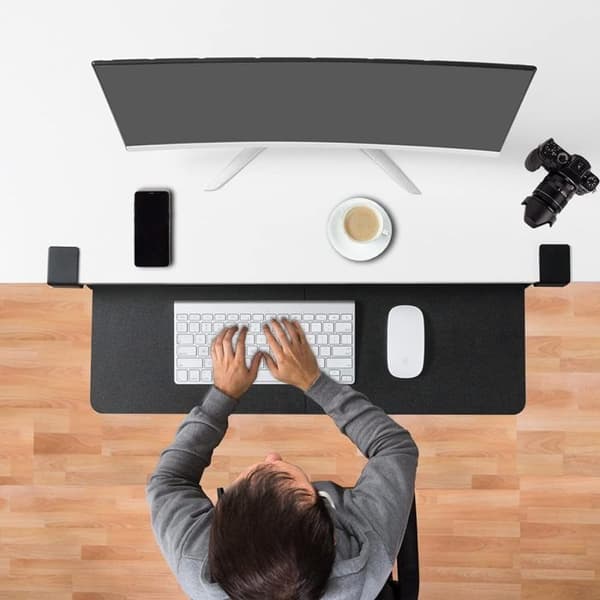 Tangentbordsstöd - Ej specificerat - Skjutbricka - 650 mm x 300 mm - Ergonomisk - Enkel att fästa