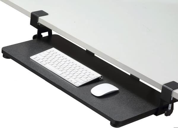 Tangentbordsstöd - Ej specificerat - Skjutbricka - 650 mm x 300 mm - Ergonomisk - Enkel att fästa