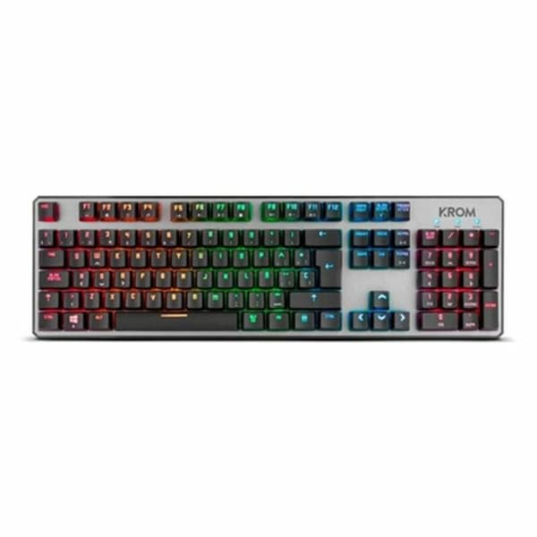 Tangentbord Krom NXKROMKRNL Qwerty Spanska Svart