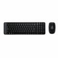 Miniatyrbillede 1 af 2: Tastatur og mus Logitech Wireless Combo MK220 Sort QWERTY Qwerty US