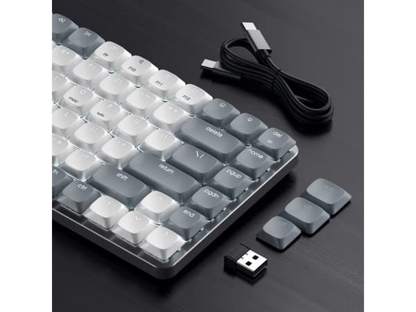 Satechi SM1 Slim Mechanical Backlit Keyboard Nordic Layout - Light Grey